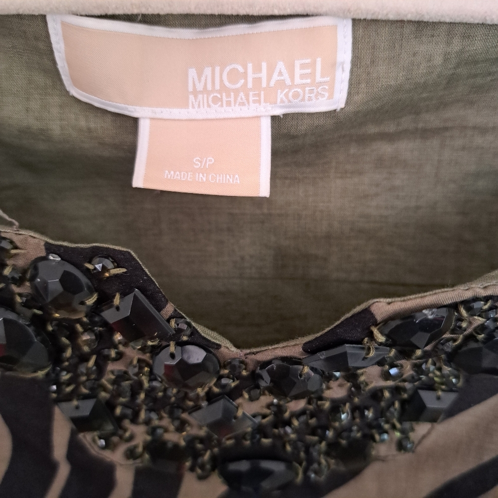 Michael Kors Zebra Print Dress, Size SP - Picture 3 of 9